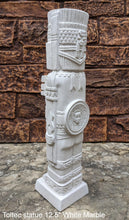 Load image into Gallery viewer, Toltec warrior Mesoamerican MAYAN AZTEC Sculptural statue stele 12.5" www.Neo-Mfg.com