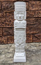 Load image into Gallery viewer, Toltec warrior Mesoamerican MAYAN AZTEC Sculptural statue stele 12.5" www.Neo-Mfg.com