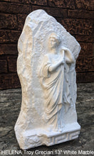 Load image into Gallery viewer, Roman Greek HELENA Troy Grecian lady fragment Stone Carving Sculpture Wall Frieze 13" tall made in USA www.Neo-Mfg.com