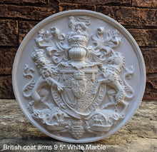 Load image into Gallery viewer, Coat Arms British lion &amp; unicorn horse sculpture wall plaque www.NEO-MFG.com 9.5&quot;
