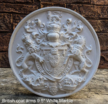 Load image into Gallery viewer, Coat Arms British lion & unicorn horse sculpture wall plaque www.NEO-MFG.com 9.5"