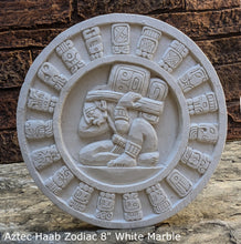 Load image into Gallery viewer, MAYAN AZTEC Haab Zodiac CALENDAR Sculptural wall relief plaque 8" www.Neo-Mfg.com