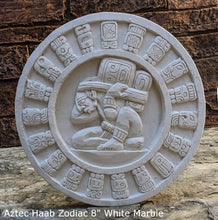 Load image into Gallery viewer, MAYAN AZTEC Haab Zodiac CALENDAR Sculptural wall relief plaque 8" www.Neo-Mfg.com
