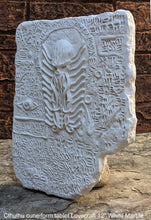 Load image into Gallery viewer, Cthulhu cuneiform tablet sculpture wall plaque www.NEO-MFG.com 12&quot; Lovecraft artifact
