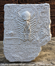 Load image into Gallery viewer, Cthulhu cuneiform tablet sculpture wall plaque www.NEO-MFG.com 12" Lovecraft artifact