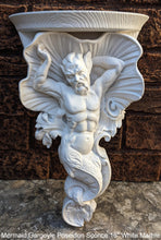 Load image into Gallery viewer, Griffin Gargoyle wall Shelf Rare Handmade Huge Mermaid Bracket Wall Sculpture Sconce www.NEO-MFG.com 16"