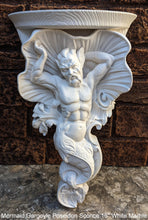 Load image into Gallery viewer, Griffin Gargoyle wall Shelf Rare Handmade Huge Mermaid Bracket Wall Sculpture Sconce www.NEO-MFG.com 16"