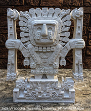 Load image into Gallery viewer, Inca Viracocha Tiwanaku Gateway sun Sculptural wall relief plaque 14" www.Neo-Mfg.com home decor