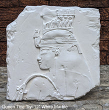 Load image into Gallery viewer, History Egyptian Queen Tiye Tiyi Fragment Sculptural wall relief plaque www.Neo-Mfg.com 12&quot; Museum reproduction
