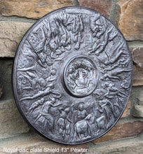 Load image into Gallery viewer, Roman Greek Royal disc Parthenon plate shield Sculptural wall relief plaque www.Neo-Mfg.com 13" museum reproduction