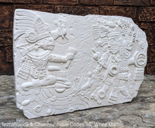 Load image into Gallery viewer, Aztec Maya Artifact Carved Tezcatlipoca & Chalchiuhtlicue Sculpture Statue 16" www.Neo-Mfg.com Wall art Codex