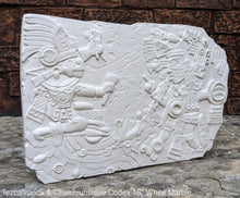 Load image into Gallery viewer, Aztec Maya Artifact Carved Tezcatlipoca & Chalchiuhtlicue Sculpture Statue 16" www.Neo-Mfg.com Wall art Codex