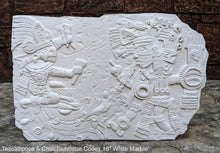 Load image into Gallery viewer, Aztec Maya Artifact Carved Tezcatlipoca & Chalchiuhtlicue Sculpture Statue 16" www.Neo-Mfg.com Wall art Codex