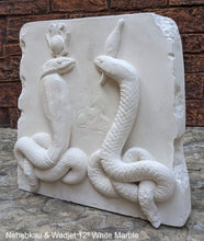 Load image into Gallery viewer, Egyptian Nehebkau & Wadjet 2 Serpents Artifact Carved Sculpture Statue 12" www.Neo-Mfg.com Museum reproduction