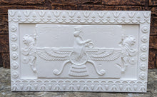 Load image into Gallery viewer, Assyrian Faravahar ahura mazda Persian Persepolis art Sculpture wall plaque relief www.Neo-Mfg.com