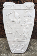 Load image into Gallery viewer, History Egyptian Palette of Narmer Sculptural wall relief www.Neo-Mfg.com 25" Museum reproduction Grand scale