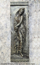 Load image into Gallery viewer, Roman Greek Carved nymph Fountain of Innocents Danaides of Argos Water Figure Sculptural Wall frieze plaque relief www.Neo-Mfg.com 22" #1