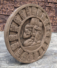 Load image into Gallery viewer, MAYAN AZTEC Haab Zodiac CALENDAR Sculptural wall relief plaque 8" www.Neo-Mfg.com