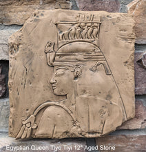 Load image into Gallery viewer, History Egyptian Queen Tiye Tiyi Fragment Sculptural wall relief plaque www.Neo-Mfg.com 12" Museum reproduction