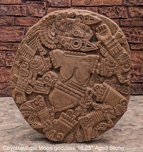 Load image into Gallery viewer, Aztec Maya Artifact Coyolxauhqui Moon goddess Sculpture Statue 16.25&quot; Tall www.Neo-Mfg.com home decor art
