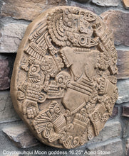 Load image into Gallery viewer, Aztec Maya Artifact Coyolxauhqui Moon goddess Sculpture Statue 16.25" Tall www.Neo-Mfg.com home decor art