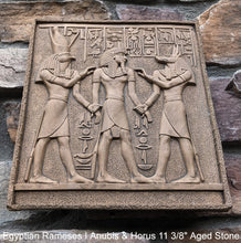 Load image into Gallery viewer, Egyptian Rameses I Anubis & Horus Sculpture Statue www.Neo-mfg.com 11 3/8" Museum reproduction
