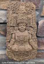 Load image into Gallery viewer, Aztec Mayan The Great Turtle P Stelae Quirigua 14" wall sculpture statue plaque www.NEO-MFG.com