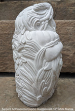 Load image into Gallery viewer, Serpent Anthropozoomorphic Quetzalcoaltl standing human form Aztec Maya Artifact Carved Sculpture Statue 10" www.Neo-Mfg.com
