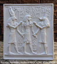 Load image into Gallery viewer, Egyptian Rameses I Anubis & Horus Sculpture Statue www.Neo-mfg.com 11 3/8" Museum reproduction