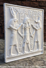 Load image into Gallery viewer, Egyptian Rameses I Anubis & Horus Sculpture Statue www.Neo-mfg.com 11 3/8" Museum reproduction