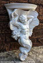 Load image into Gallery viewer, Griffin Gargoyle wall Shelf Rare Handmade Huge Mermaid Bracket Wall Sculpture Sconce www.NEO-MFG.com 16"