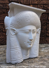 Load image into Gallery viewer, Egyptian Hathor Capital Relief fragment head bust wall plaque art Sculpture 12" www.Neo-Mfg.com Museum reproduction