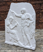 Load image into Gallery viewer, Roman Greek Daedalus and Icarus Stone Carving Sculpture Wall relief 12" www.Neo-Mfg.com museum reproduction