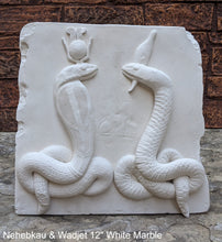 Load image into Gallery viewer, Egyptian Nehebkau & Wadjet 2 Serpents Artifact Carved Sculpture Statue 12" www.Neo-Mfg.com Museum reproduction