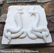Load image into Gallery viewer, Egyptian Nehebkau & Wadjet 2 Serpents Artifact Carved Sculpture Statue 12" www.Neo-Mfg.com Museum reproduction