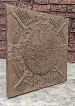 Load image into Gallery viewer, Egyptian Dendera Zodiac CALENDAR Sculptural wall relief plaque 12" Museum Quality www.Neo-Mfg.com