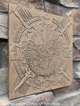 Load image into Gallery viewer, Egyptian Dendera Zodiac CALENDAR Sculptural wall relief plaque 12" Museum Quality www.Neo-Mfg.com