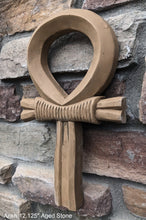 Load image into Gallery viewer, Egyptian Ankh artifact carving sculpture statue 12.125" www.NEO-MFG.com