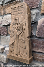 Load image into Gallery viewer, Babylonian Cyrus great four-winged genius Mesopotamia Pasargadae Sculptural relief carving www.Neo-Mfg.com Museum Reproduction 14"