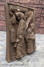 Load image into Gallery viewer, Aztec Mayan Yaxchilán Lintel 24 Sculpture 9.5" www.Neo-Mfg.com Plaque relief carving