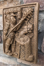 Load image into Gallery viewer, Aztec Mayan Yaxchilán Lintel 24 Sculpture 9.5" www.Neo-Mfg.com Plaque relief carving
