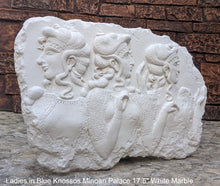 Load image into Gallery viewer, Ladies in Blue Knossos Minoan Palace Wall Plaque Sculpture Fragment 17.5" Museum Quality www.Neo-Mfg.com