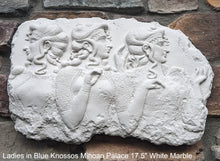 Load image into Gallery viewer, Ladies in Blue Knossos Minoan Palace Wall Plaque Sculpture Fragment 17.5" Museum Quality www.Neo-Mfg.com