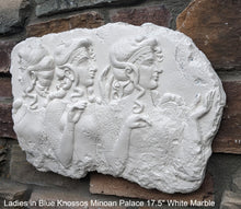 Load image into Gallery viewer, Ladies in Blue Knossos Minoan Palace Wall Plaque Sculpture Fragment 17.5" Museum Quality www.Neo-Mfg.com