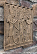 Load image into Gallery viewer, Egyptian Rameses I Anubis & Horus Sculpture Statue www.Neo-mfg.com 11 3/8" Museum reproduction