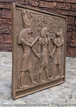 Load image into Gallery viewer, Egyptian Rameses I Anubis & Horus Sculpture Statue www.Neo-mfg.com 11 3/8" Museum reproduction