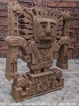 Load image into Gallery viewer, Inca Viracocha Tiwanaku Gateway sun Sculptural wall relief plaque 14" www.Neo-Mfg.com home decor
