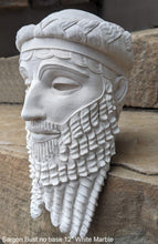 Load image into Gallery viewer, Assyrian king Sargon bust Carved Persian Sculpture Statue Sculpture Statue 12" www.Neo-Mfg.com Museum Replica no base