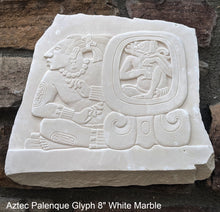 Load image into Gallery viewer, History Aztec Mayan Palenque Glyph Sculptural wall relief plaque 8" www.Neo-Mfg.com