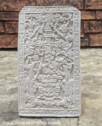 History Aztec Mayan sarcophagus of king K’inich Janaab’ Pakal wall plaque art 6